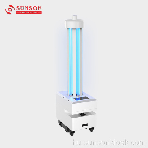 UV fényű lámpa Baktériumok elleni antivírus antimikrobiális robot